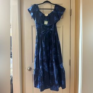 New with tags Kate Spade California Dreaming Hibiscus off Shoulder dress size 12